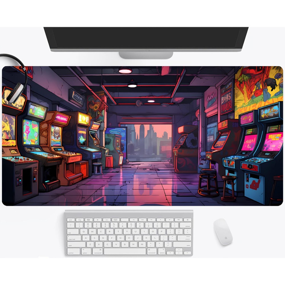 Retro Gaming Xl - Dengan desain lampu neon retro arcade,