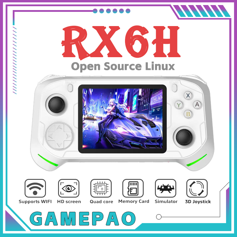Retro Gaming Console Handheld - Konsol Video Game Genggam Retro RX6H