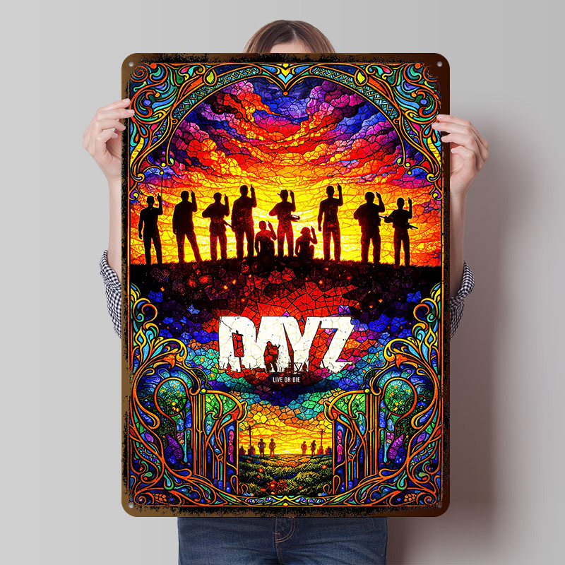 Retro Gaming Gadgets - Poster Kaca Patri DayZ dari Plat