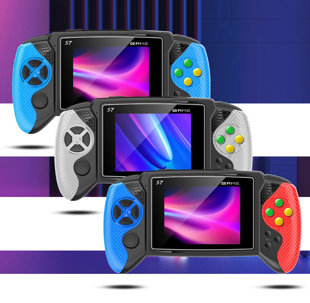 Retro Gaming Console Handheld - Konsol Game Genggam Retro S7 Layar