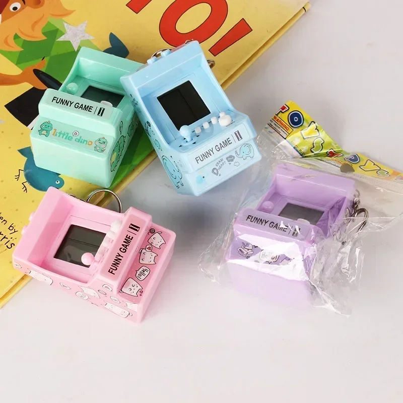 Retro Gaming Kc - Gantungan kunci Mini portabel, cincin gantungan