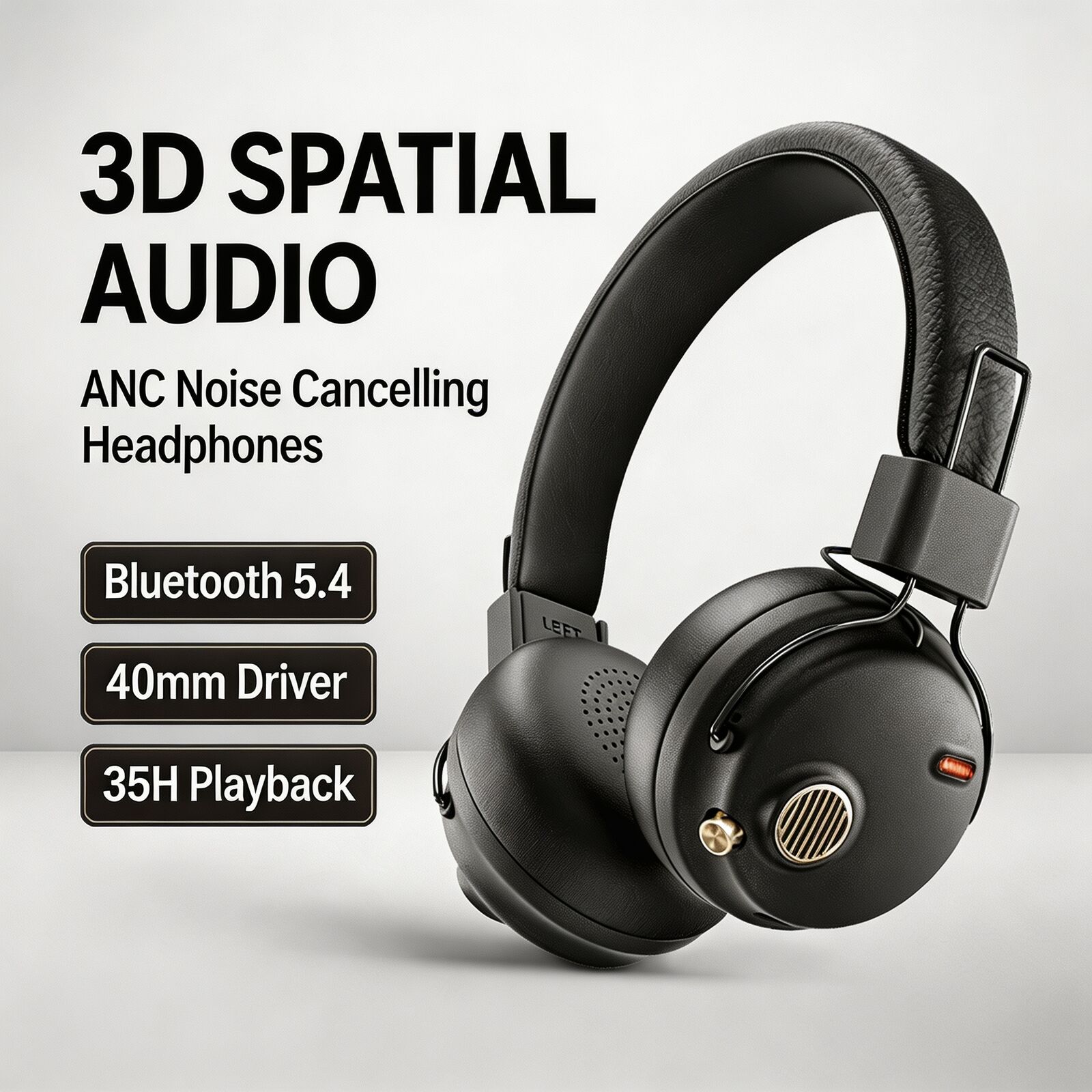 Retro Gaming Kc - Headphone Nirkabel Retro Over Ear 43dB