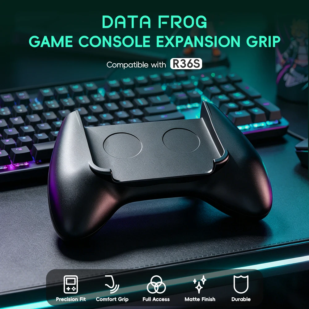 Retro Gaming Console Handheld - Pegangan Game Ergonomis Data Frog R36S,