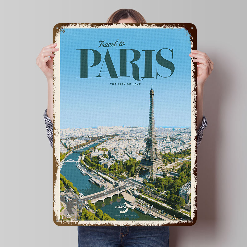 Retro Gaming Paris - Poster Cetak Perjalanan ke Paris, Seni