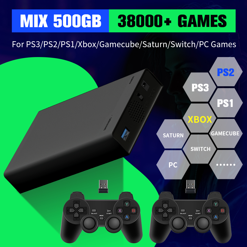 Retro Gaming Hdd - Hard Drive Game 500G dengan 38000+Game