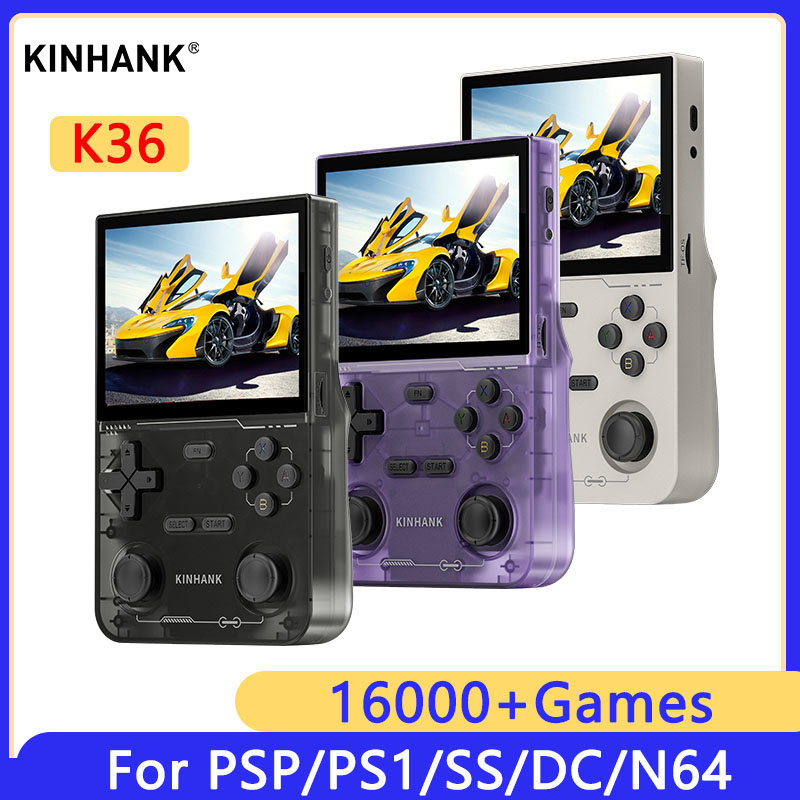 Retro Gaming Console Handheld - KINHANK K36 konsol Video Game genggam