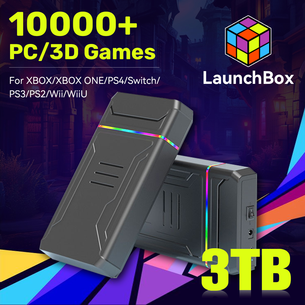 Retro Gaming Hdd - JMachen konsol Video Game 3TB, HDD