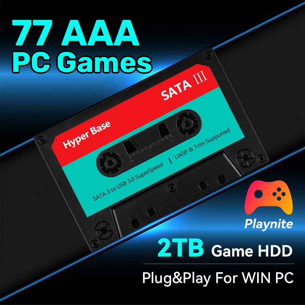 Retro Gaming Hdd - Hard Drive Game 2TB dengan 77