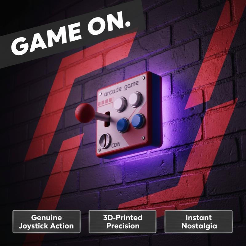 Retro Gaming Gadgets - Pelat Tombol Saklar Game Arcade Retro,