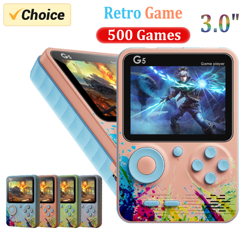 Retro Gaming Images - Konsol Game Genggam Retro G5 Dengan