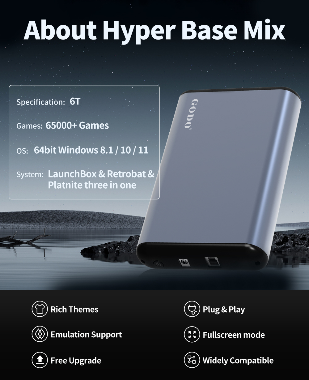 JMachen 6TB Sistem HDD Gaming  - Retro Gaming Hdd ulasan dan harga