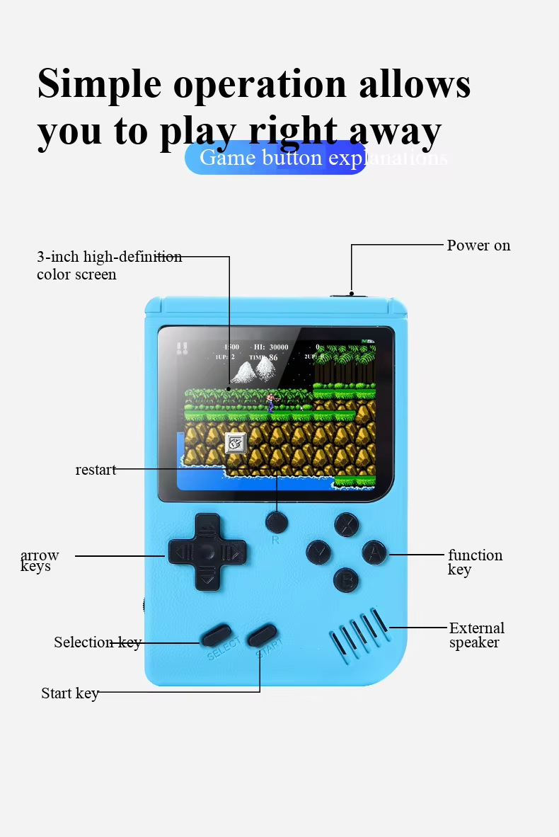 400 Dalam 1 Permainan MINI Kon - Retro Gaming Gadgets ulasan dan harga