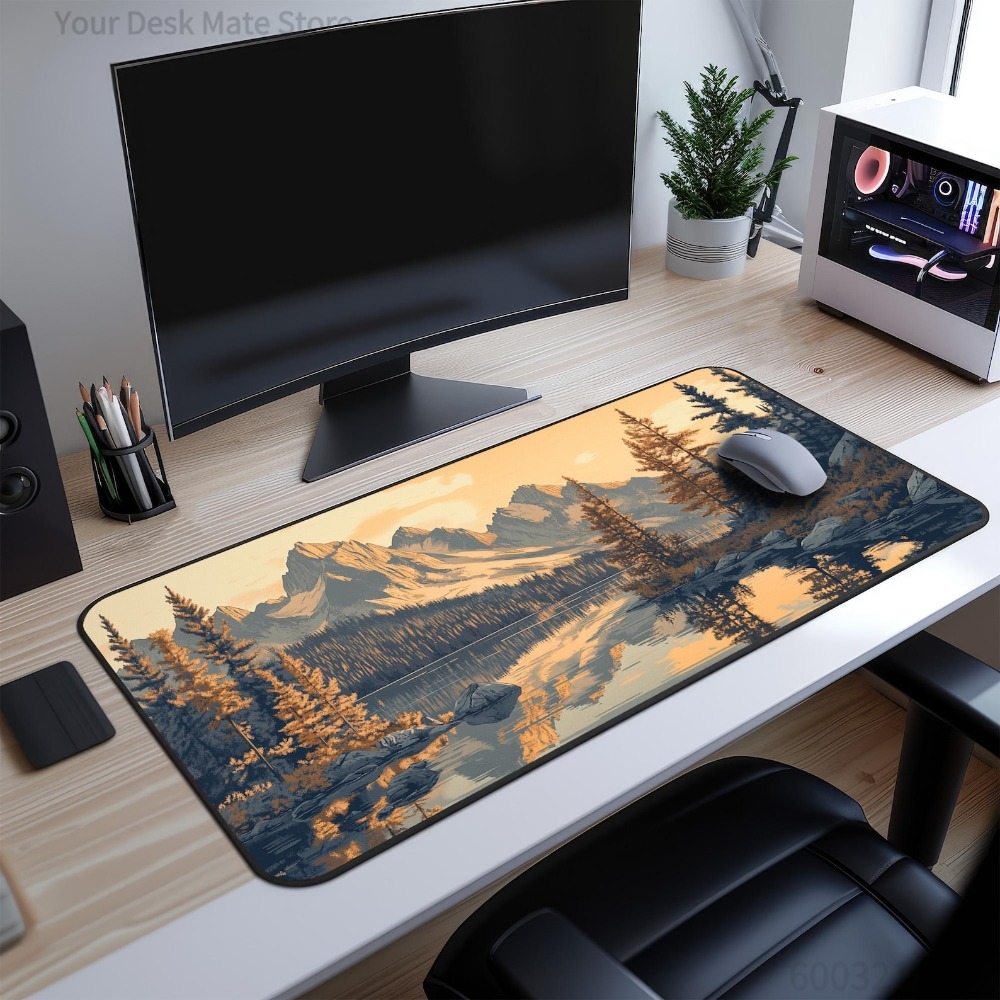 Alas Meja Pemandangan Gunung S - Retro Gaming Xl ulasan dan harga
