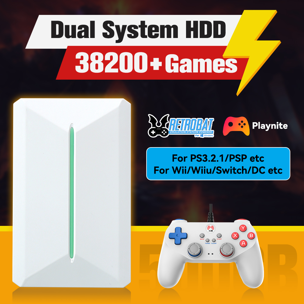 Sistem Retrobat & Playnite HDD - Retro Gaming Hdd ulasan dan harga