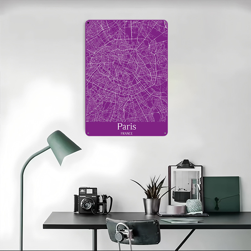 Poster Cetak Peta Kota Paris S - Retro Gaming Paris ulasan dan harga