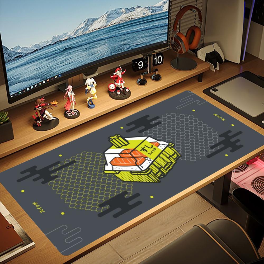 Alas Meja XL Besar Motif Sushi - Retro Gaming Xl ulasan dan harga