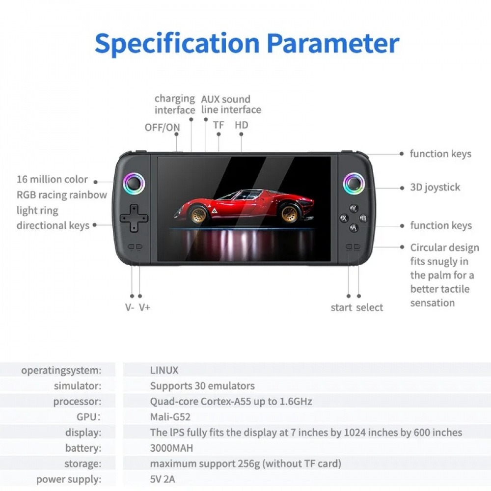 Konsol Game Genggam M27 Layar  - Retro Gaming Images ulasan dan harga