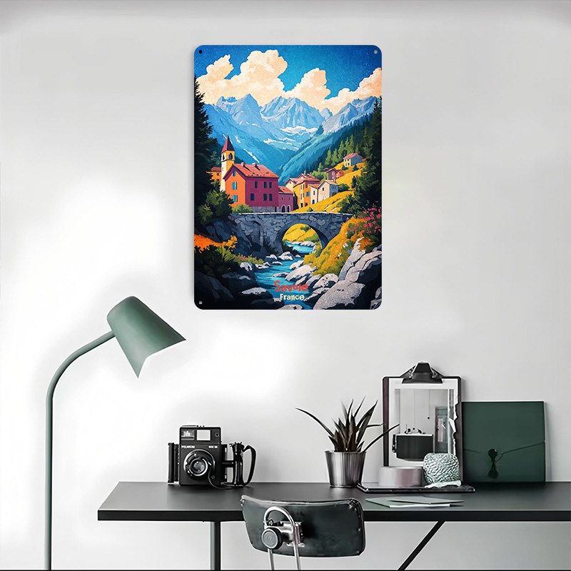 Poster Seni Tinplate Savoie Pr - Retro Gaming France ulasan dan harga
