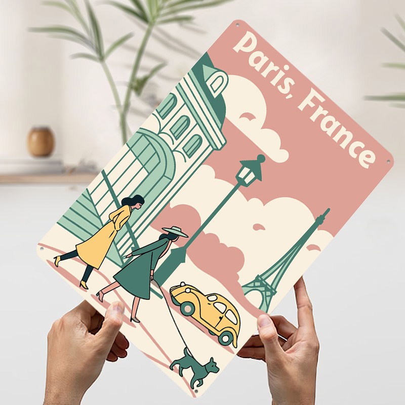 Poster Cetak Perjalanan Paris  - Retro Gaming France ulasan dan harga