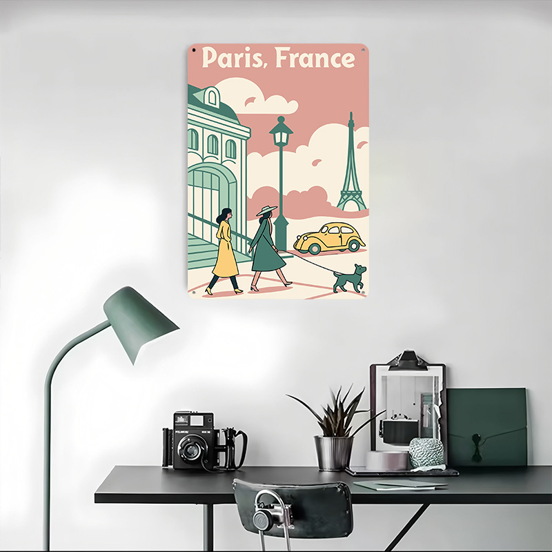 Poster Cetak Perjalanan Paris  - Retro Gaming France ulasan dan harga