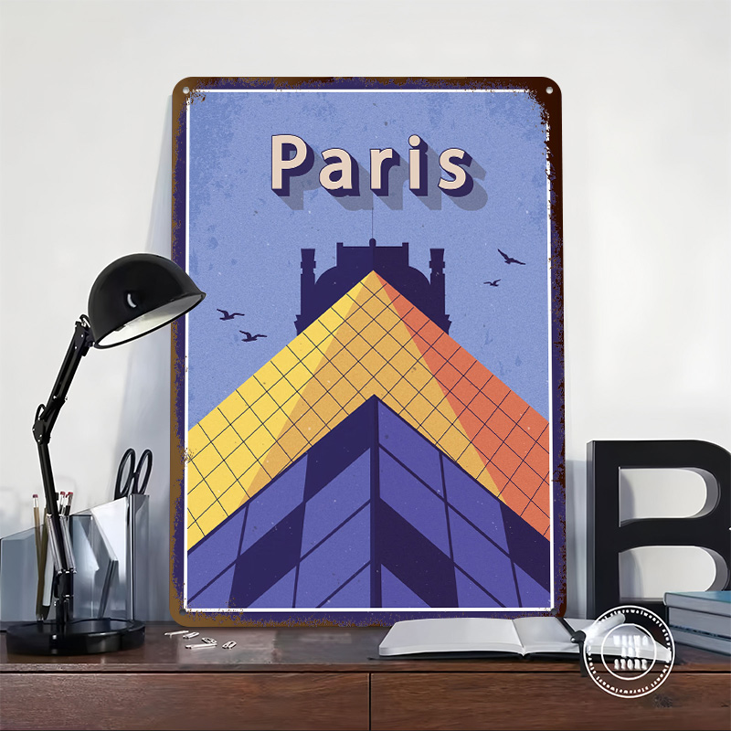 Poster Logam Perjalanan ke Par - Retro Gaming Paris ulasan dan harga