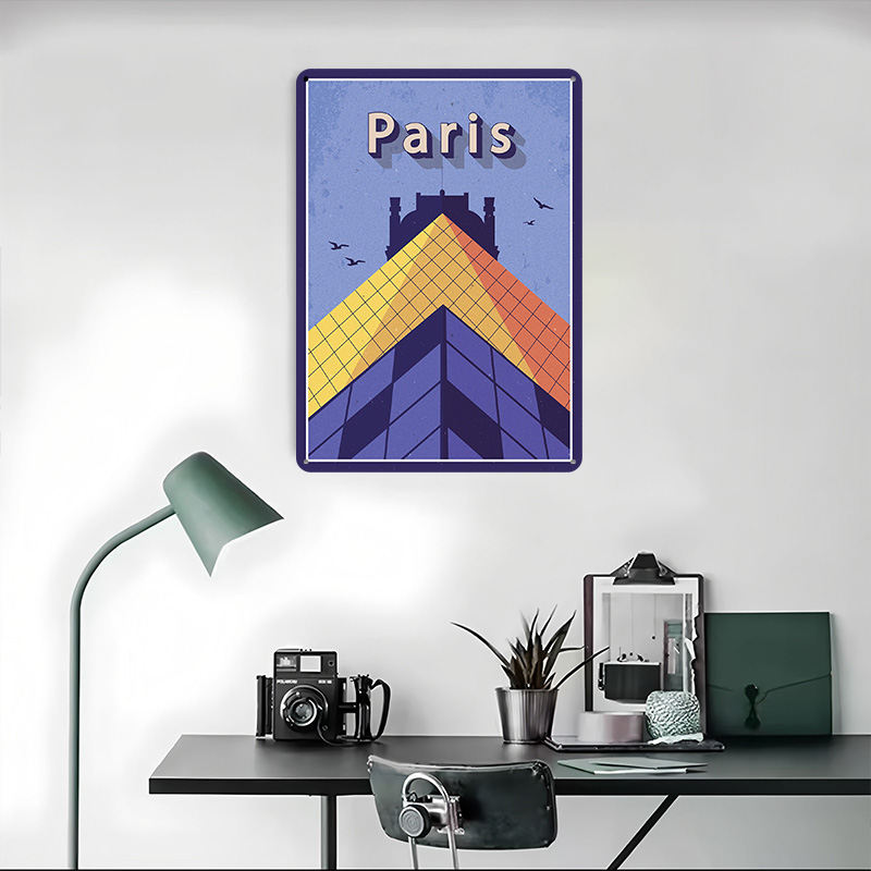 Poster Logam Perjalanan ke Par - Retro Gaming Paris ulasan dan harga