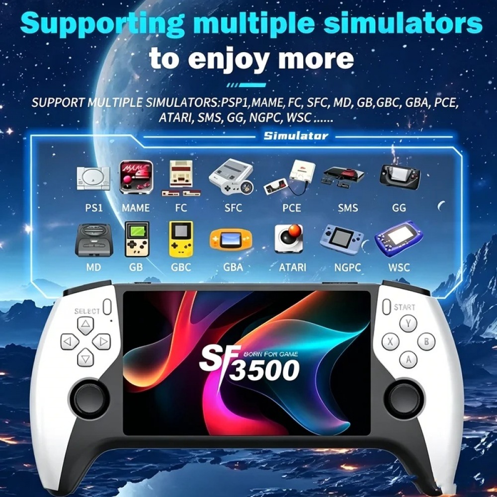 SF3500 Konsol Game Genggam 5 i - Retro Gaming Console Handheld ulasan dan harga